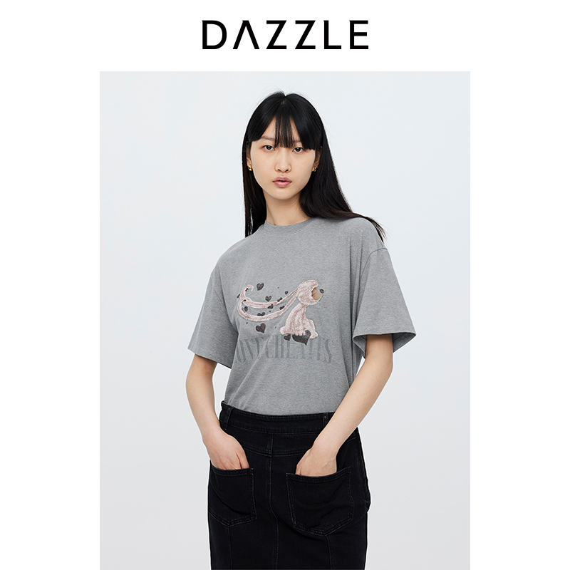 【DAZZLEX惠唯联名系列】地素T恤上衣2I3B316
