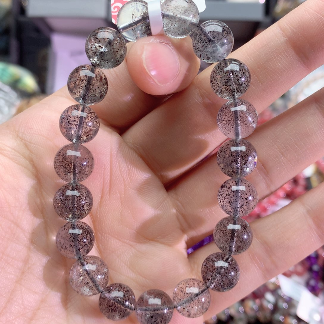 水晶手串未镶嵌黑草莓手链10
