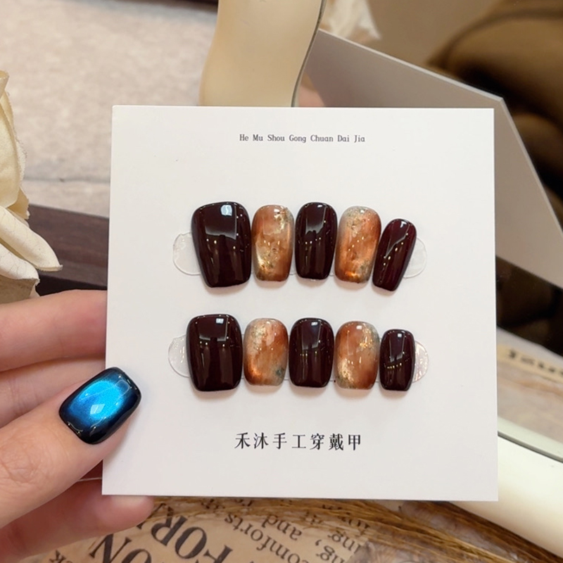 【栗影 】——禾沐手工穿戴甲