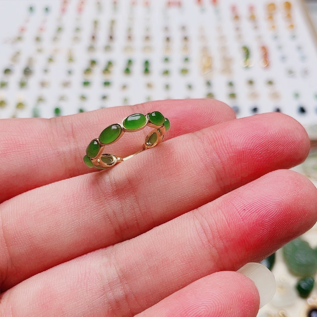 和田玉银S925镶嵌耳饰