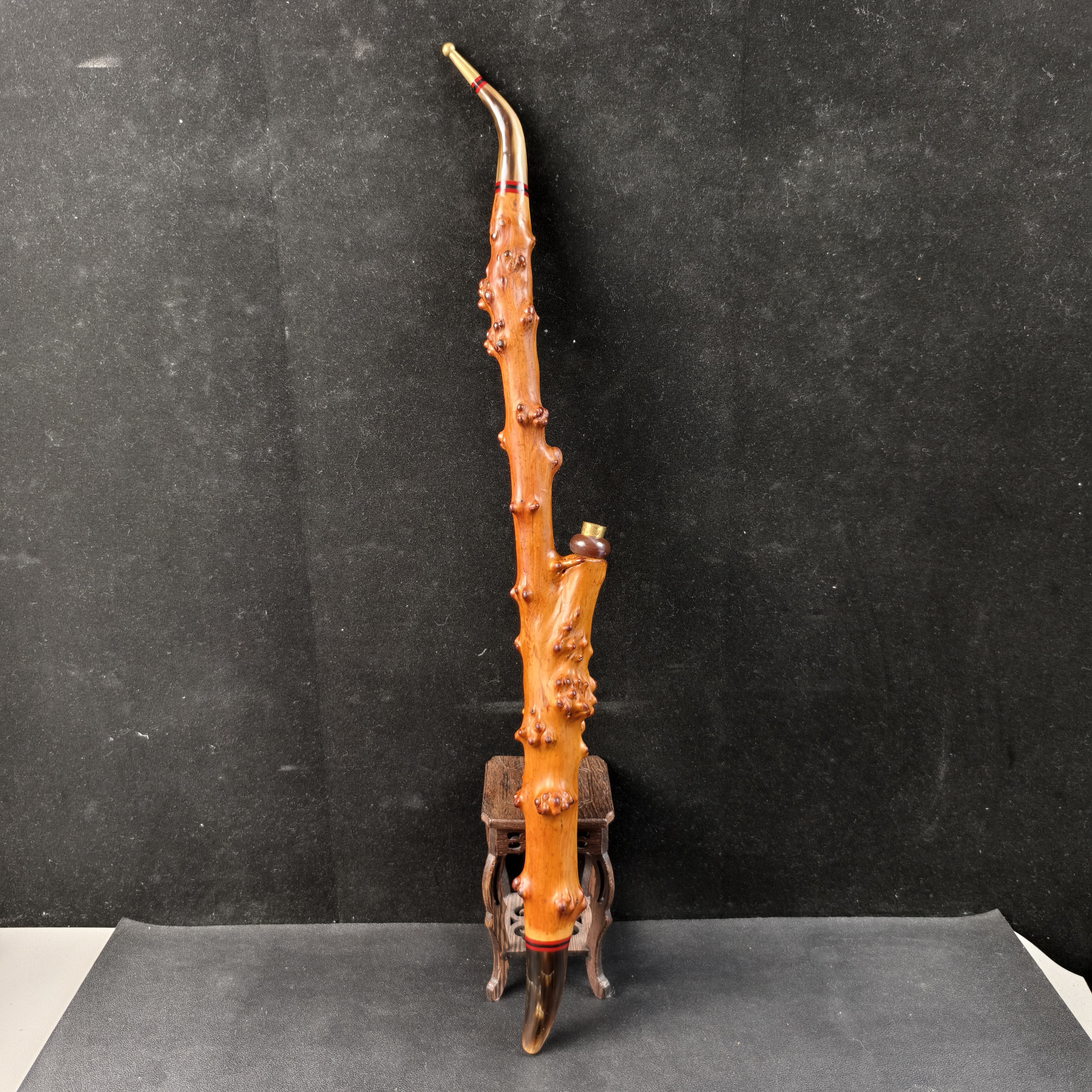 檬子木手工斗（粗细皮三用）56cm长