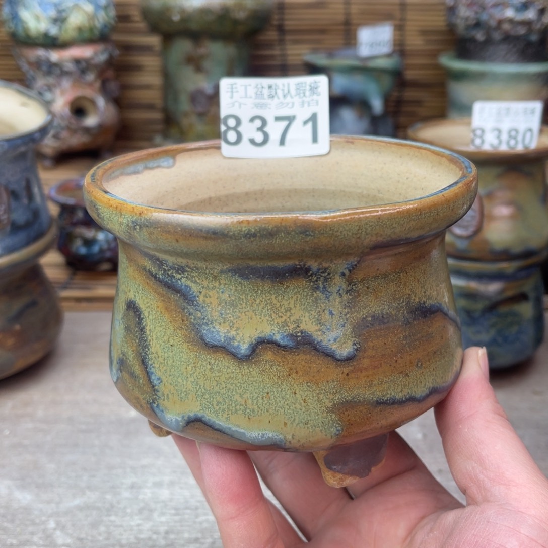 手工花盆默认瑕疵完美者勿拍