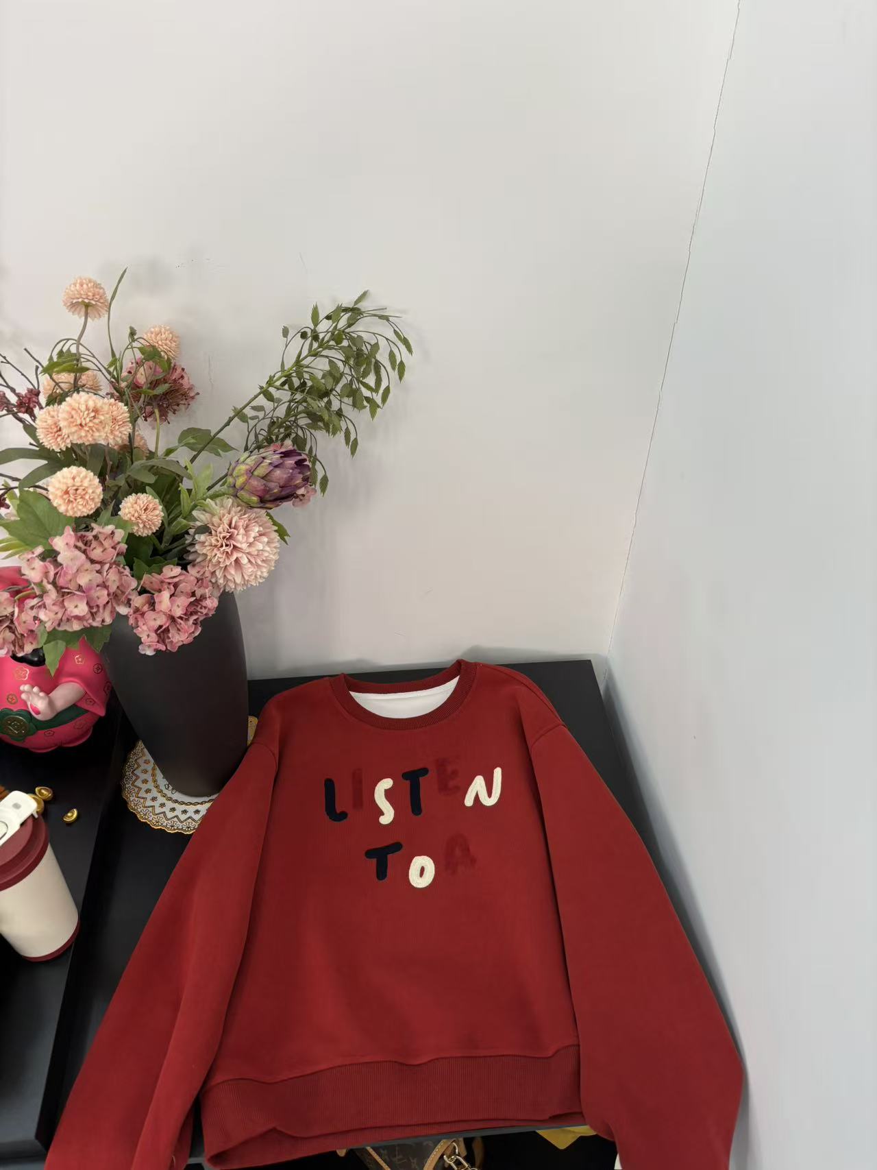 77265【DG】2026年早春不加绒双排字母卫衣女士