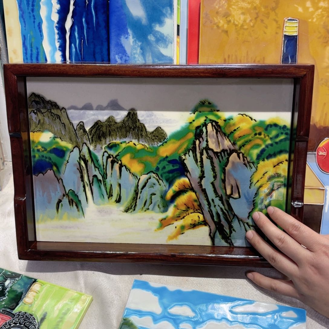 瓷片23.3.33.3老榆木实木茶台特价福利