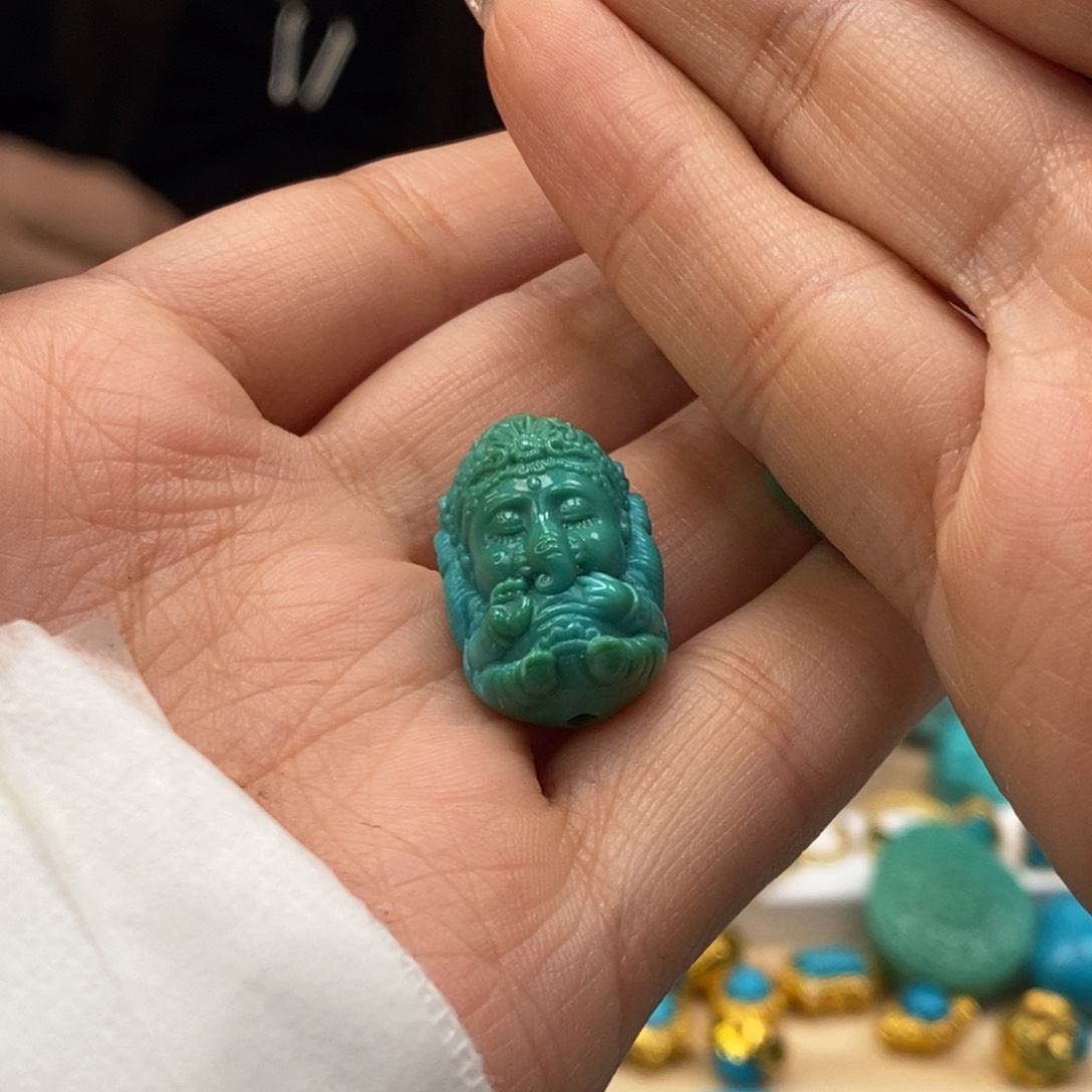 未镶嵌绿松石挂件我****乐