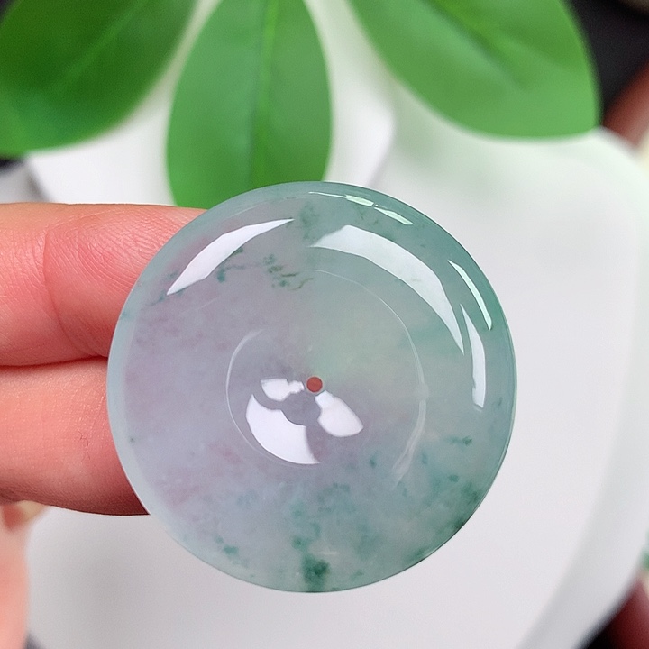 颈饰未镶嵌翡翠平安扣 31.5x6.3mm