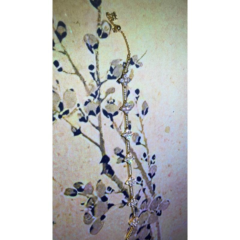 [南非甄选】 NFZX  LC-1370 DIY手链【长体四叶草手链