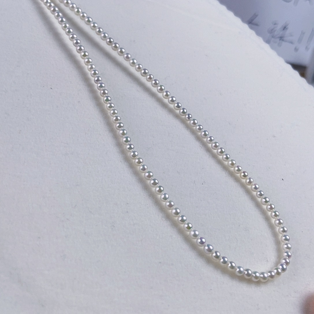 淡水珍珠银S925镶嵌颈饰