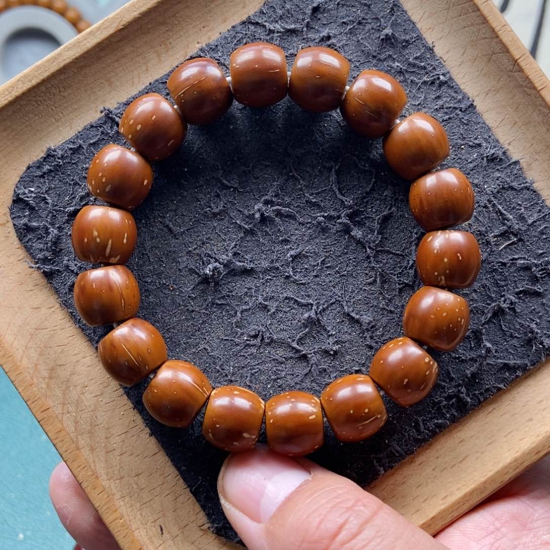 紫金鼠手串13mm实心直切