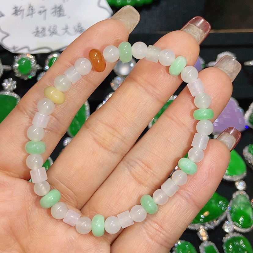 【闪购商品】翡翠手链未镶嵌天然翡翠