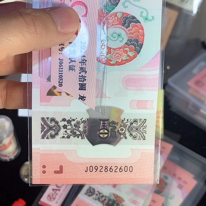 塑料蛇钞J092862600龙珠号裸币