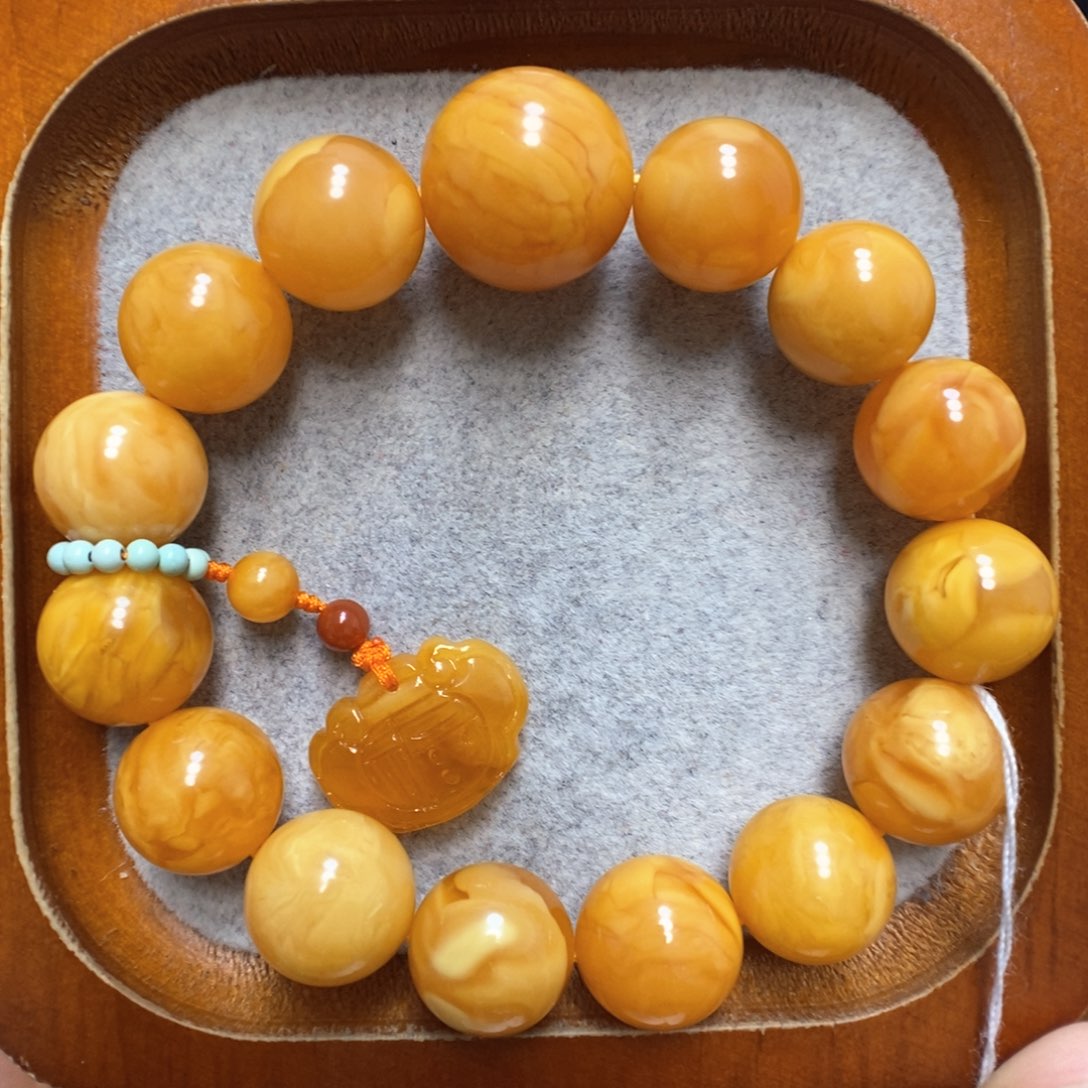 蜜蜡手串未镶嵌蜜蜡手串