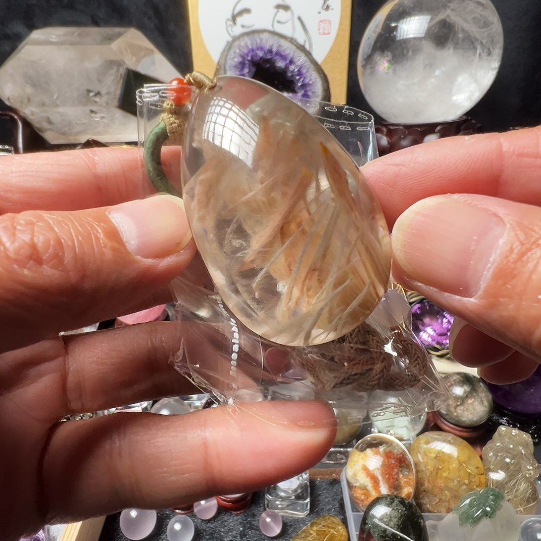 未镶嵌水晶颈饰天然兔毛