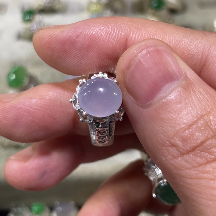 心***爸翡翠未镶嵌戒指缅甸天然翡翠