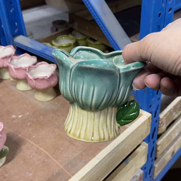 陶瓷花盆单场满9.9发9.5*9.5