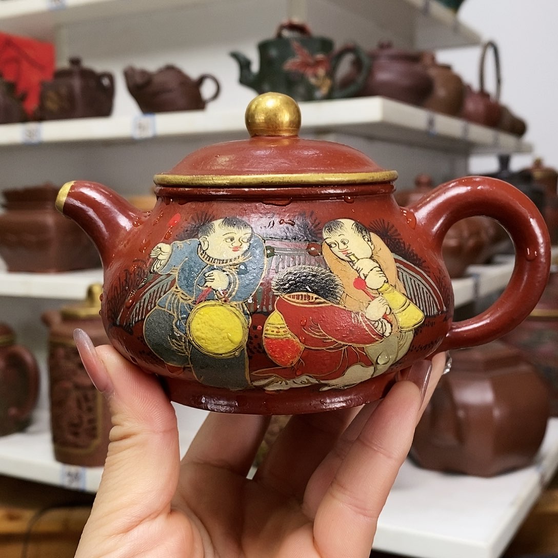 紫砂茶壶全手工制作的