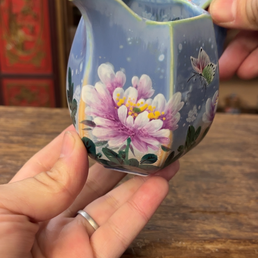 柴烧手工手绘陶瓷