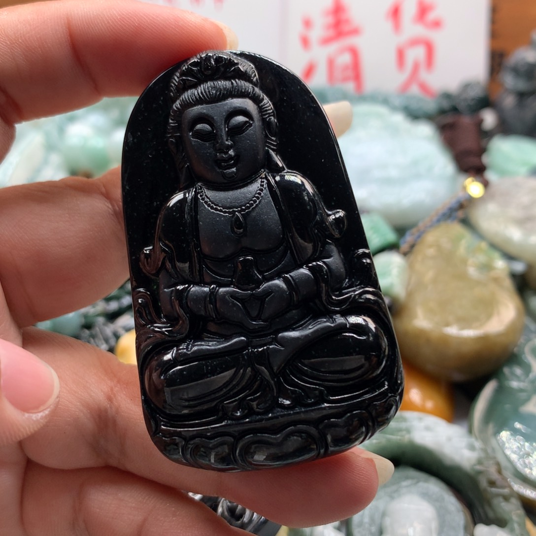 翡翠未镶嵌颈饰保真天然A货翡翠