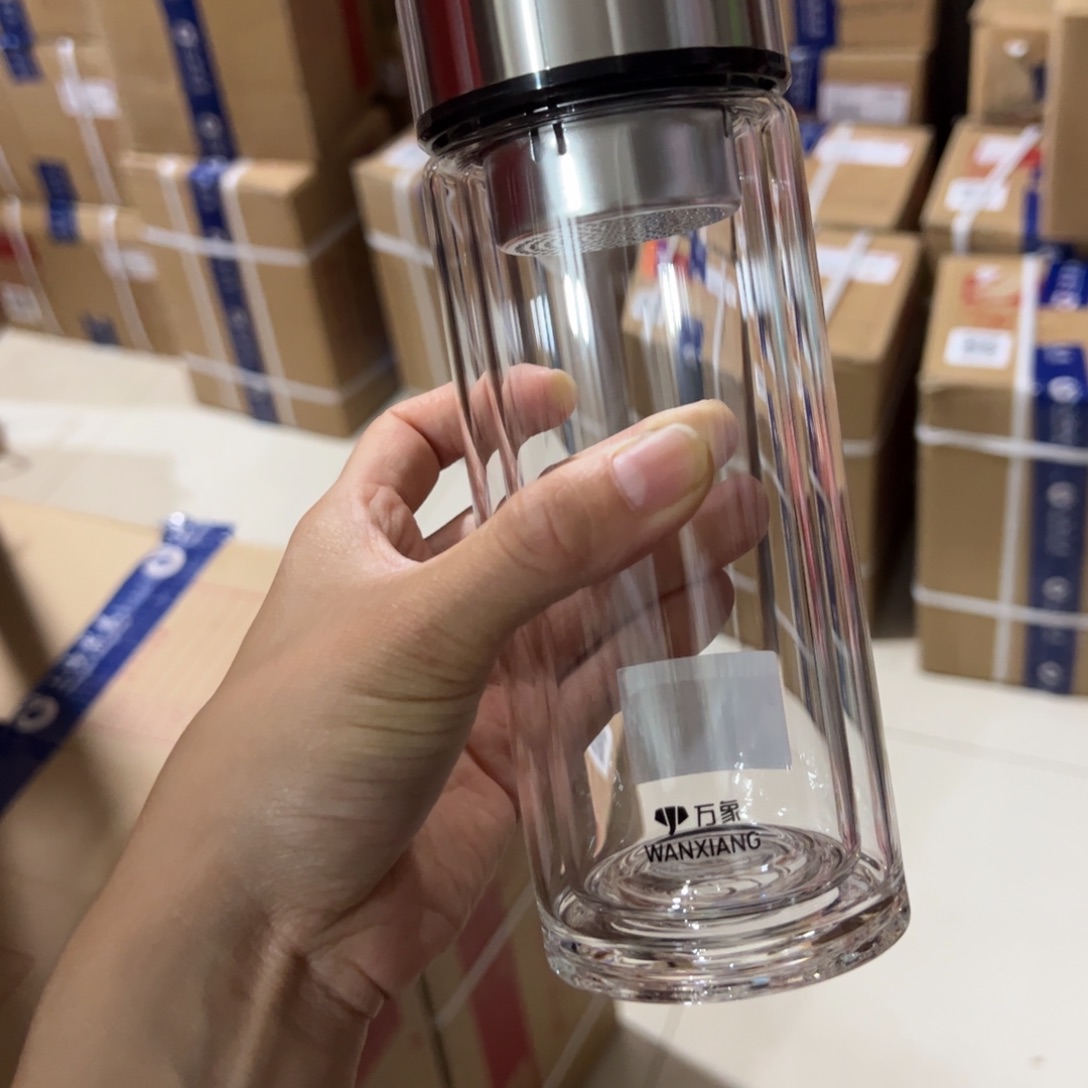 万象时空知了v928玻璃杯340玻璃杯➕杯套