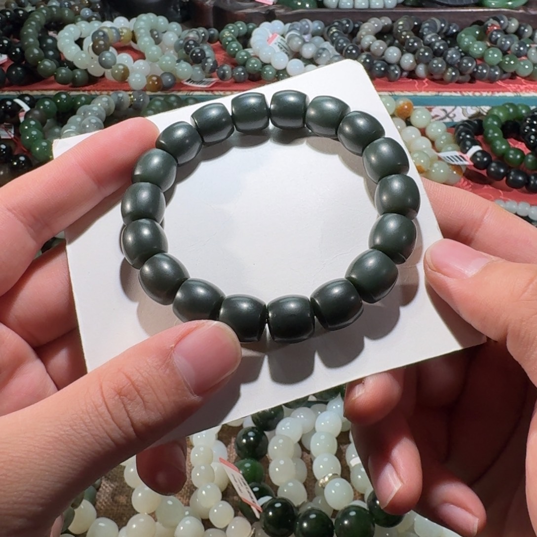 和田玉未镶嵌手链