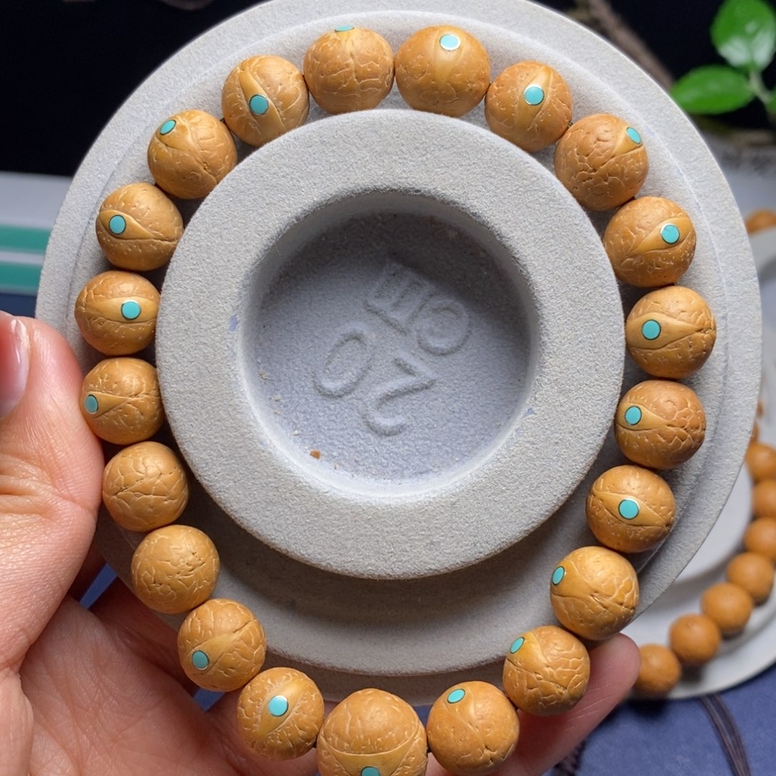 阳***窗吊坠凤眼菩提12手串松