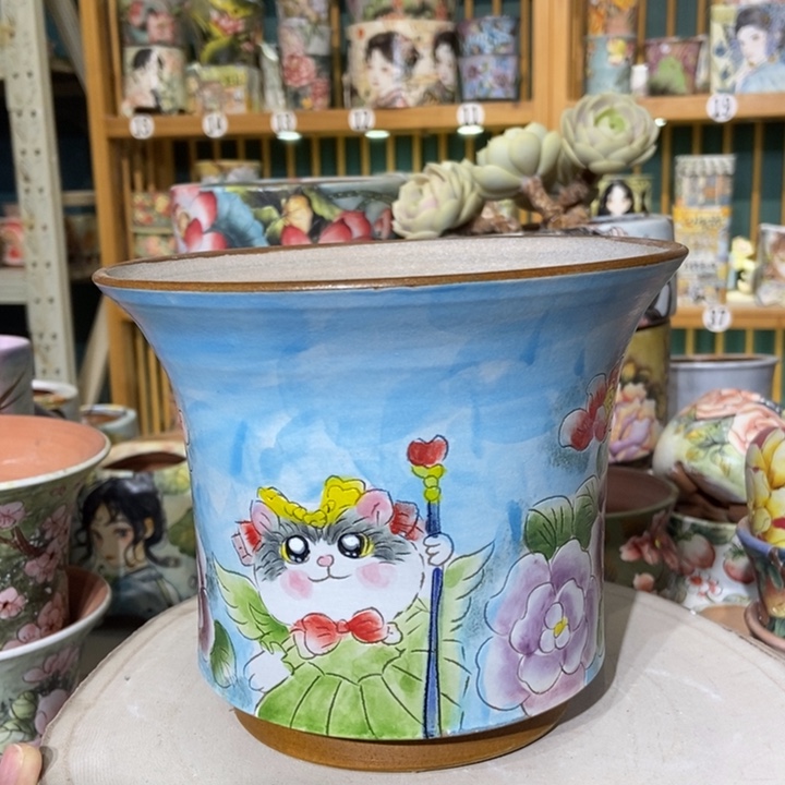 红陶景德镇艺术手绘作品