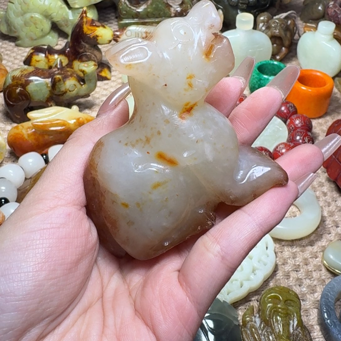 白玉菩提吊坠挂件