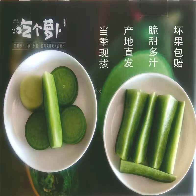 【选伦淮味】淮安特产果林紫芽青萝卜脆甜爽口新鲜脆甜
