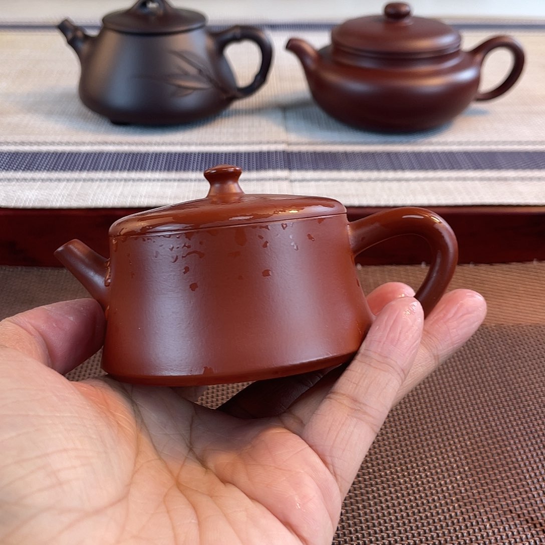 紫砂壶原矿朱泥云柱器型 