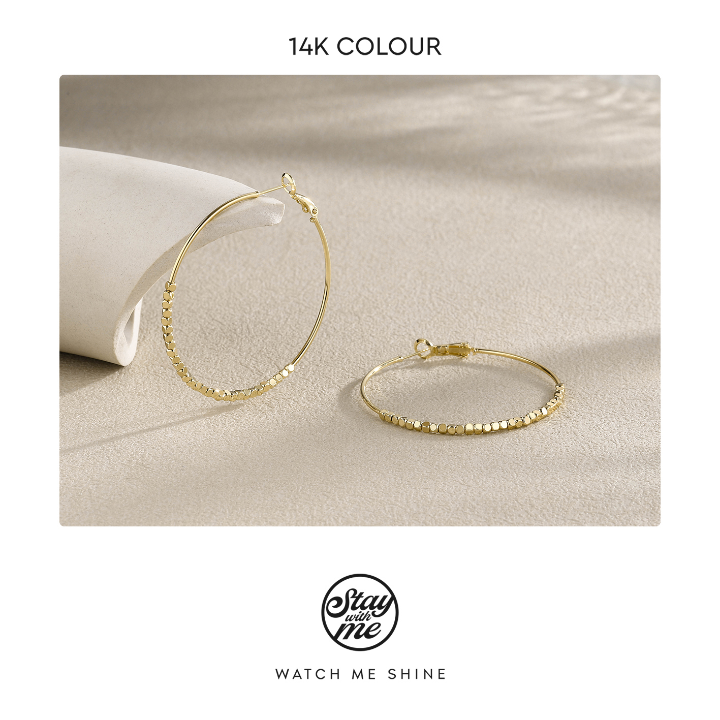 STAY WITH ME 铜合金耳饰 小众设计p0632耳钉