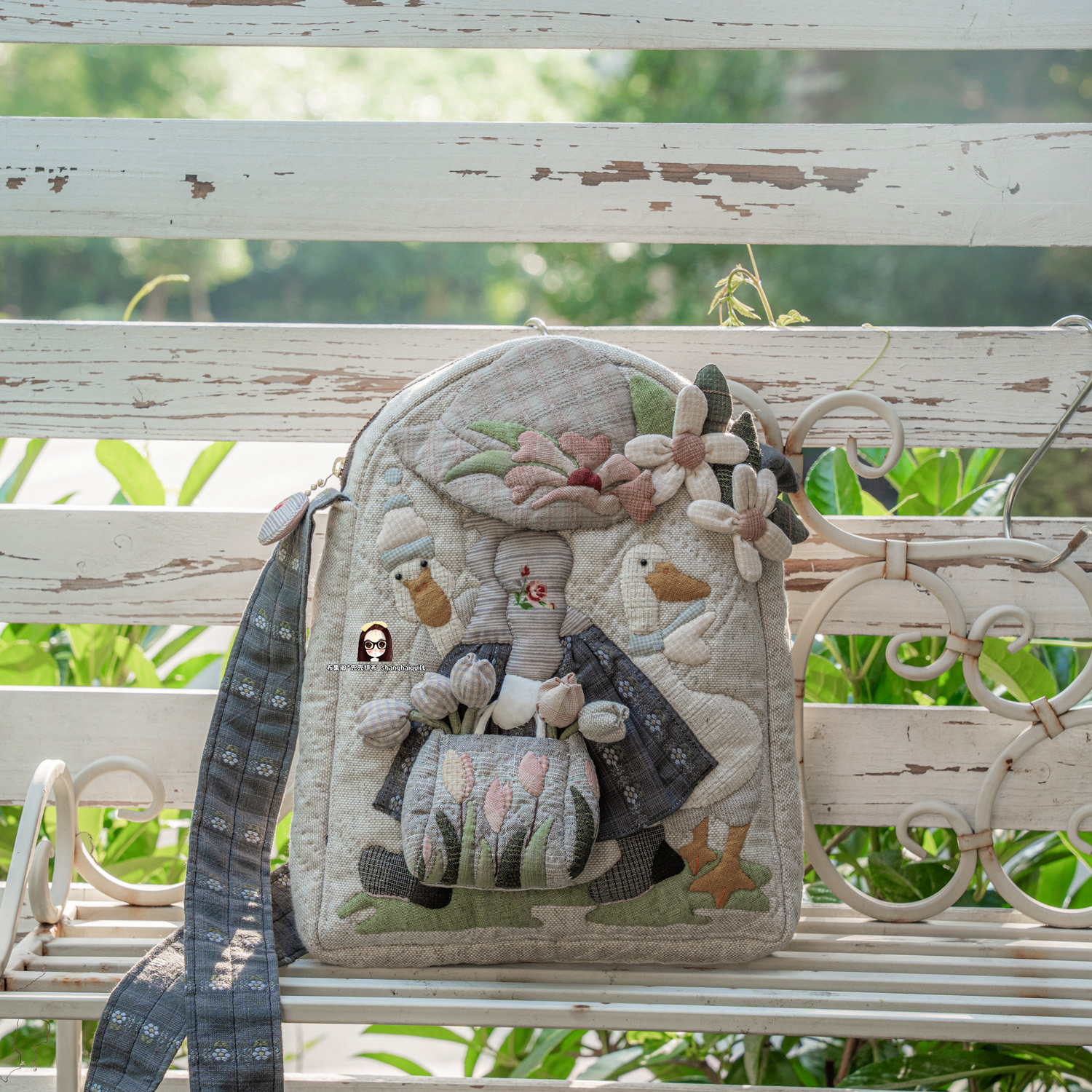 兜兜手工拼布材料包小苏姑娘大鹅斜挎包肩包材料包缝纫拼布diy