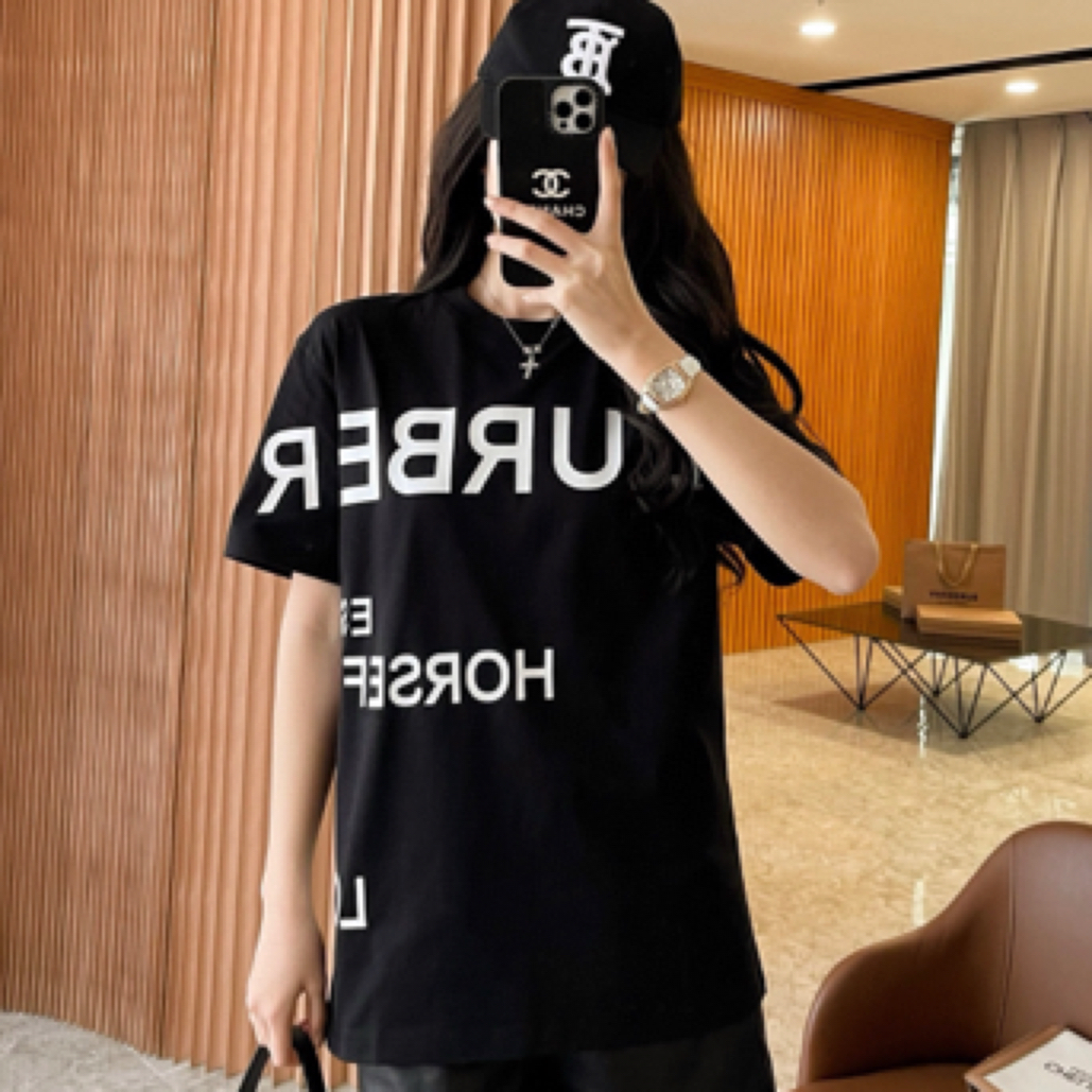 99新 BURBERRY/博柏利 宽松字母短袖 /XXS/C00626