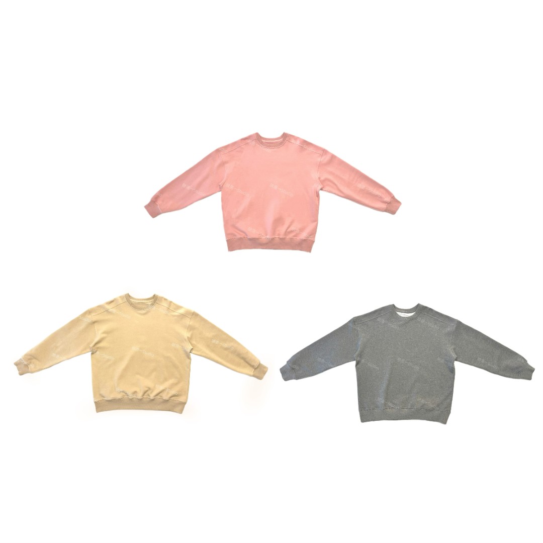 【胡洛一】2025新款秋冬针织标圆领套头时尚长袖印花卫衣-CK342