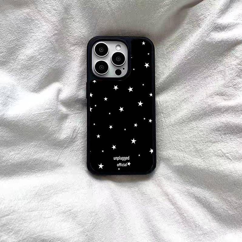 新款韩风简约星星适用苹果16华为p60oppo50小米荣耀200/300手机壳