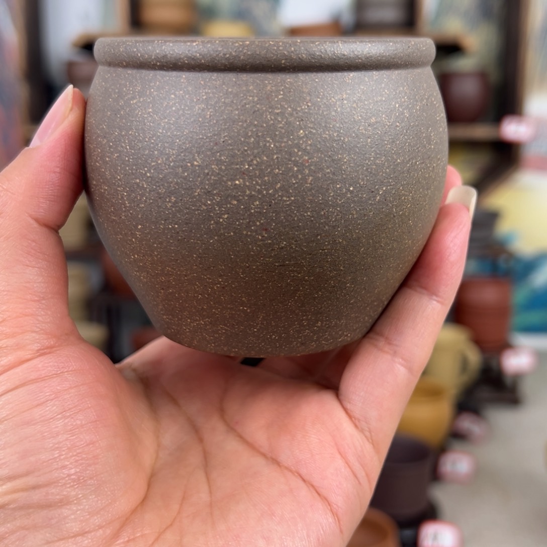 紫砂茶杯拙器甄选，纯原本矿。