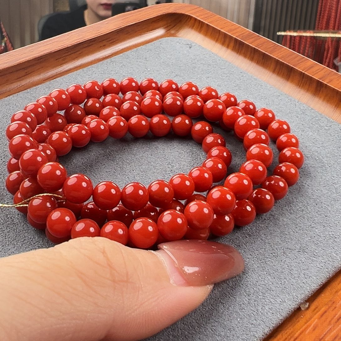 南红玛瑙多圈未镶嵌柒*锋