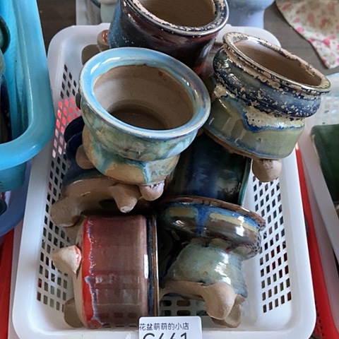 紫砂花盆661瑕疵品口径6厘米左右