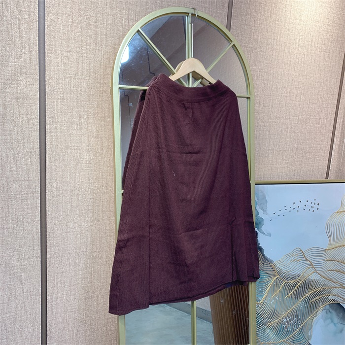 CC122棕色孕妇半身裙90-150