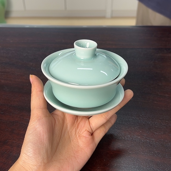 龙泉云间青瓷小米茶器