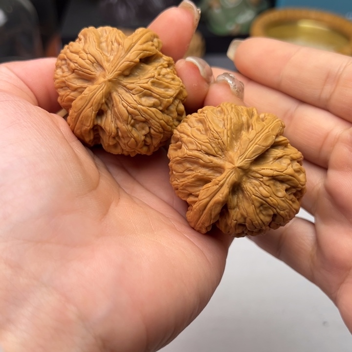 文玩核桃吊坠双*星静43红锦鲤