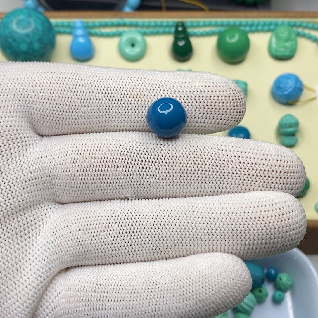 阳***卡11+玉华蓝色圆珠高瓷