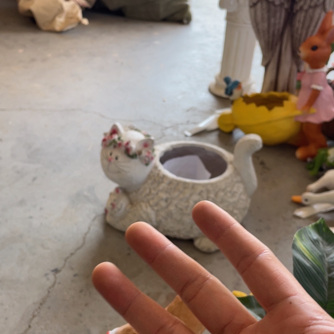 【闪购商品】氧化镁母子猫咪盆