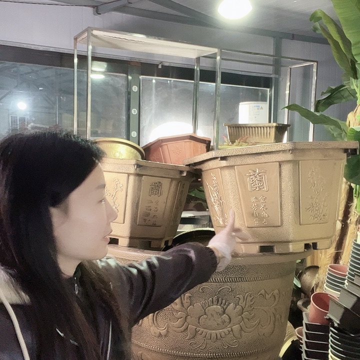 八角60花盆4个有孔