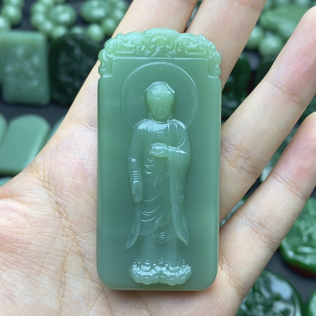 和田玉（碧玉）未镶嵌挂件