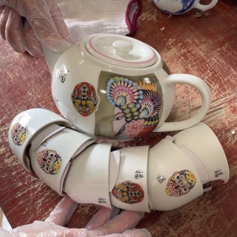 景德镇红叶陶瓷一壶6杯