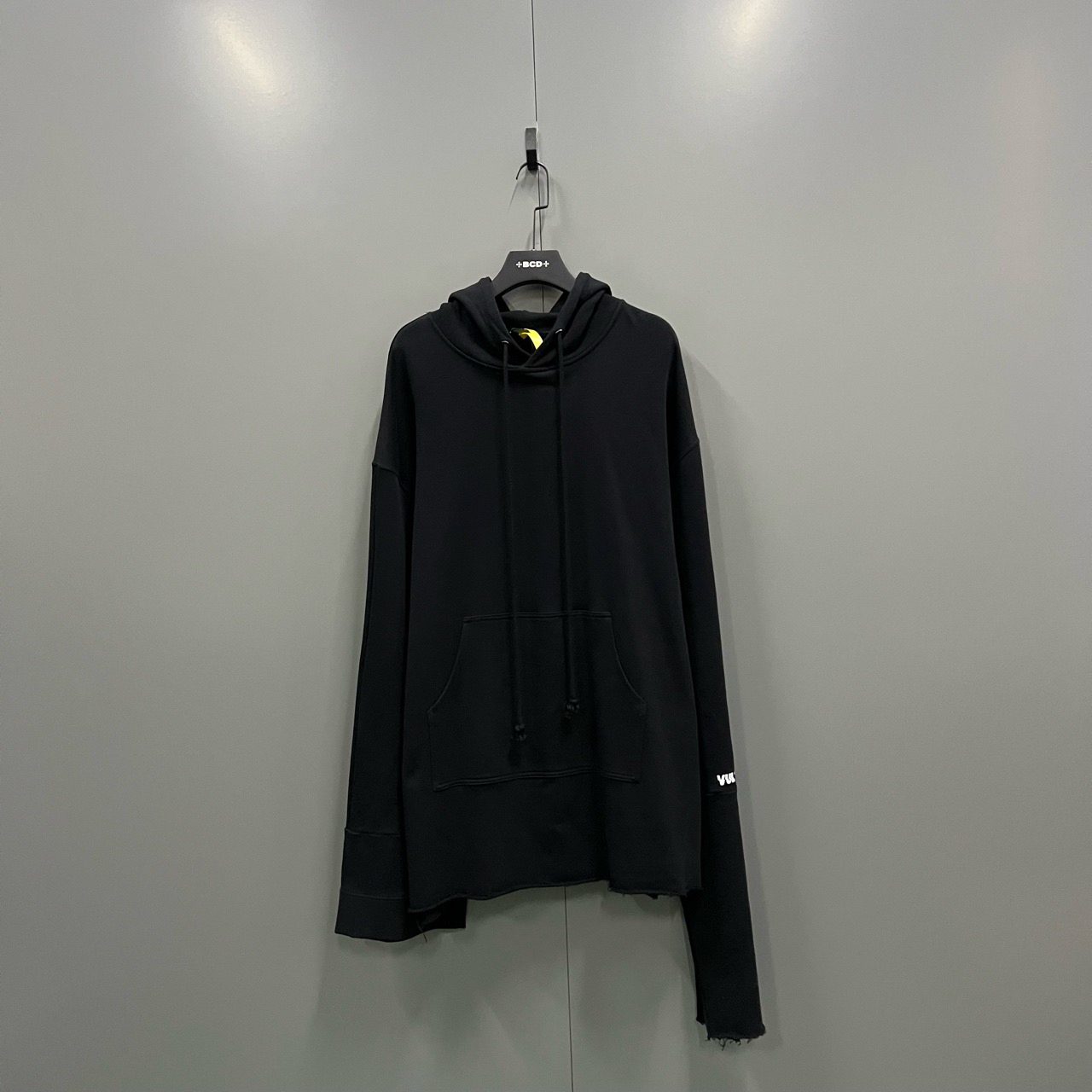 （bb）119 RAF SIMONS 黑色不规则帽衫 1码/95新/303458