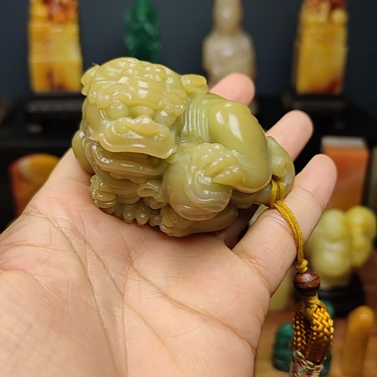 寿山石手把件挂摆件