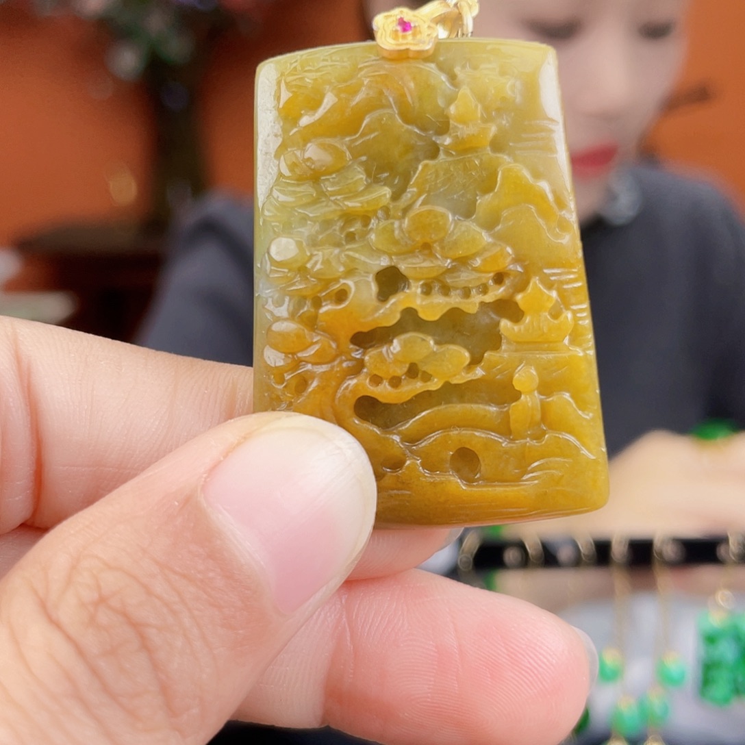 翡翠未镶嵌耳饰饰品