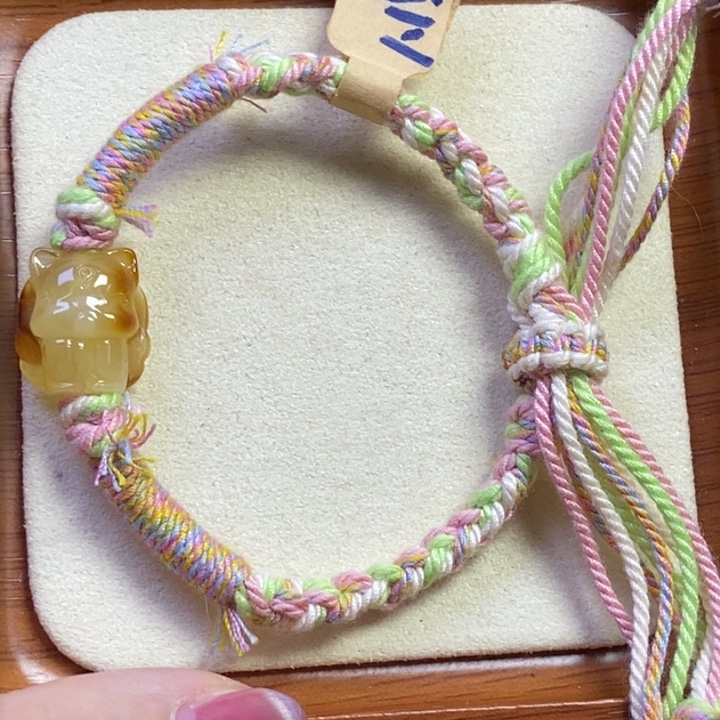 橄榄核吊坠九尾狐手串