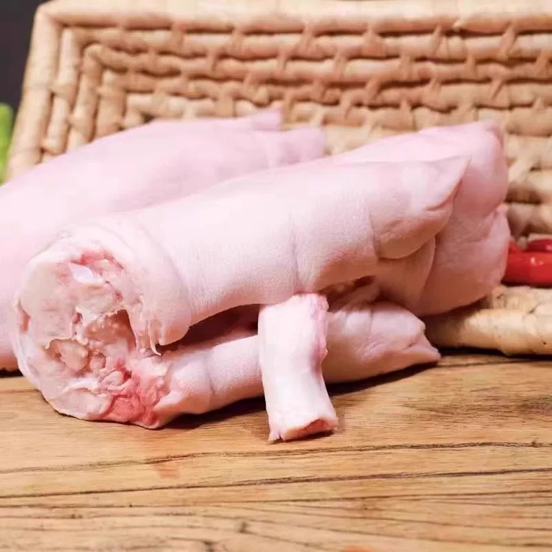 【猪蹄现场称重】农家黑猪猪蹄、蹄膀